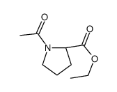 ethyl (2S)-1-acetylpyrrolidine-2-carboxylate结构式