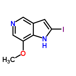 2-Iodo-7-methoxy-1H-pyrrolo[3,2-c]pyridine Structure