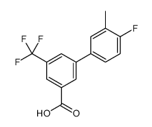 3-(4-fluoro-3-methylphenyl)-5-(trifluoromethyl)benzoic acid结构式