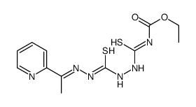 ethyl N-[[[(E)-1-pyridin-2-ylethylideneamino]carbamothioylamino]carbamothioyl]carbamate结构式