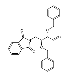 (2S,3S)-2,3-bis(benzyloxy)-4-(1,3-dioxoisoindolin-2-yl)butanal Structure