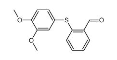 2-(3,4-dimethoxyphenylthio)benzaldehyde结构式