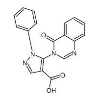 5-(4-oxoquinazolin-3-yl)-1-phenylpyrazole-4-carboxylic acid结构式