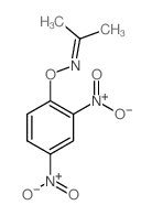 2-Propanone,O-(2,4-dinitrophenyl)oxime structure