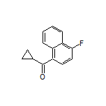 Cyclopropyl(4-fluoro-1-naphthyl)methanone Structure
