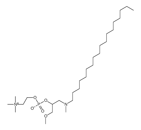 [1-methoxy-3-[methyl(octadecyl)amino]propan-2-yl] 2-(trimethylazaniumyl)ethyl phosphate Structure