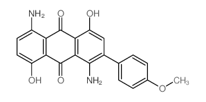 9,10-Anthracenedione,1,5-diamino-4,8-dihydroxy-2-(4-methoxyphenyl)- Structure