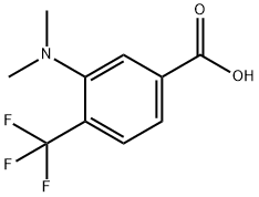 3-Dimethylamino-4-trifluoromethyl-benzoic acid structure