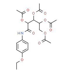 2-(acetyloxy)-1-[1,2-bis(acetyloxy)ethyl]-3-(4-ethoxyanilino)-3-oxopropyl acetate结构式