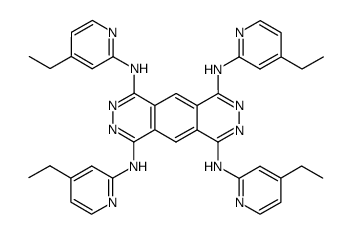 1,4,6,9-tetrakis-((4-ethyl-2-pyridyl)amino)benzodipyridazine Structure