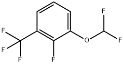 1-(二氟甲氧基)-2-氟-3-(三氟甲基)苯结构式