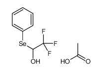 acetic acid,2,2,2-trifluoro-1-phenylselanylethanol结构式