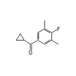 Cyclopropyl(4-fluoro-3,5-dimethylphenyl)methanone Structure