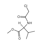 (S)-methyl 2-[2-chloroacetamide] 2-isopropylacetate结构式