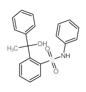 Benzenesulfonamide,2-(1-hydroxy-1-phenylethyl)-N-phenyl-结构式