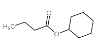 Butanoic acid,cyclohexyl ester Structure