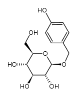 4-hydroxybenzyl β-D-glucopyranoside Structure