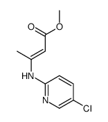 methyl 3-[(5-chloropyridin-2-yl)amino]but-2-enoate结构式