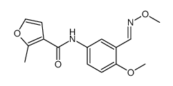 N-[4-methoxy-3-[(E)-methoxyiminomethyl]phenyl]-2-methylfuran-3-carboxamide结构式