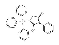 Phosphonium,(4,5-dihydro-2-hydroxy-5-oxo-1-phenyl-1H-pyrrol-3-yl)triphenyl-, inner salt Structure