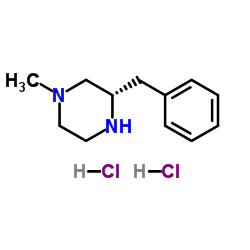 (3S)-3-Benzyl-1-methylpiperazine dihydrochloride结构式