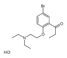 1-[5-bromo-2-[2-(diethylamino)ethoxy]phenyl]propan-1-one,hydrochloride结构式