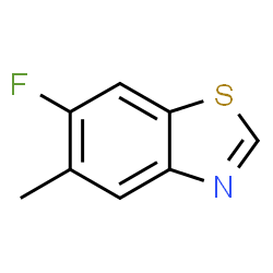 Benzothiazole, 6-fluoro-5-methyl- (9CI) Structure