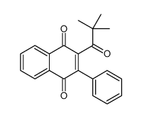 2-(2,2-dimethylpropanoyl)-3-phenylnaphthalene-1,4-dione Structure