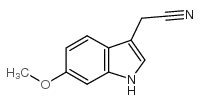 6-甲氧基吲哚-3-乙腈结构式