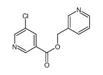 pyridin-3-ylmethyl 5-chloropyridine-3-carboxylate结构式