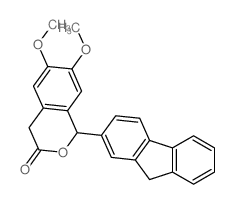 3H-2-Benzopyran-3-one,1-(9H-fluoren-2-yl)-1,4-dihydro-6,7-dimethoxy-结构式