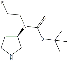 (3R)-(N-Boc-N-2-Fluoroethylamino)pyrrolidine Structure