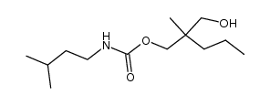 2-Methyl-2-propyl-3-[(3-methyl-butyl)-carbamoyl-oxy]-propanol-(1) Structure