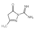 1H-Pyrazole-1-carboximidamide,4,5-dihydro-3-methyl-5-oxo- structure