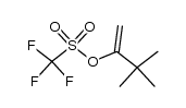 3,3-dimethyl-2-trifluoromethanesulfonyloxy-1-butene Structure