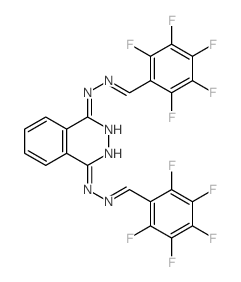 Benzaldehyde,pentafluoro-, 1,4-phthalazinediyldihydrazone (8CI) structure