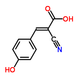 α-Cyano-4-hydroxycinnamic acid Structure