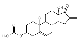 Androst-5-en-17-one,3-(acetyloxy)-16-methylene-, (3b)- (9CI)结构式