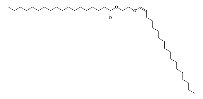 Octadecanoic acid 2-[(Z)-1-octadecenyloxy]ethyl ester structure