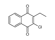 2-chloro-3-ethyl-1,4-naphthoquinone结构式