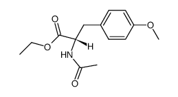 L-O-methyl-N-acetyltyrosine ethyl ester结构式