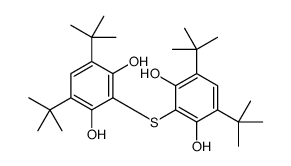 4,6-ditert-butyl-2-(3,5-ditert-butyl-2,6-dihydroxyphenyl)sulfanylbenzene-1,3-diol Structure