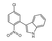 3-(5-Chloro-2-nitrophenyl)-1H-indole Structure