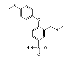 3-[(DIMETHYLAMINO)METHYL]-4-[4-(METHYLSULFANYL)PHENOXY]BENZENE-1-SULFONAMIDE Structure