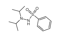 2-Benzolsulfonyl-1,1-diisopropyl-hydrazin结构式