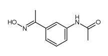 1-(3-acetylamino-phenyl)-ethanone oxime Structure