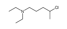 diethyl-(4-chloro-pentyl)-amine结构式