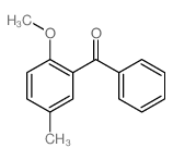 Methanone,(2-methoxy-5-methylphenyl)phenyl- structure