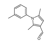 2,5-二甲基-1-间甲苯-1H-吡咯-3-甲醛结构式