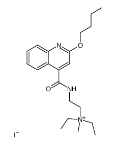 diethyl-[2-(2-butoxy-quinoline-4-carbonylamino)-ethyl]-methyl-ammonium, iodide结构式